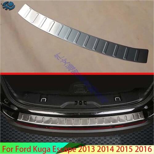For Ford Kuga Escape 2013-2016 Stainless steel rear bumper protection window sill outside trunks decorative plate pedal