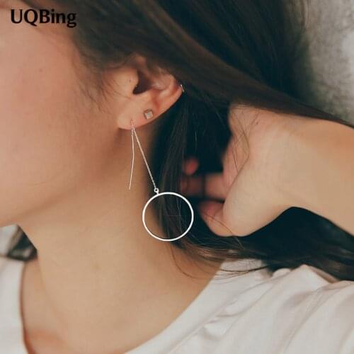 Good Jewelry Fashion Pure 925 Sterling Silver Drop Earrings Round Earrings Jewelry Pendientes Brincos