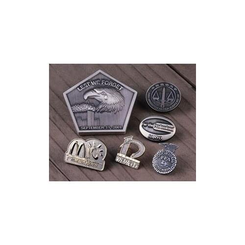 Custom metal antique lapel pin