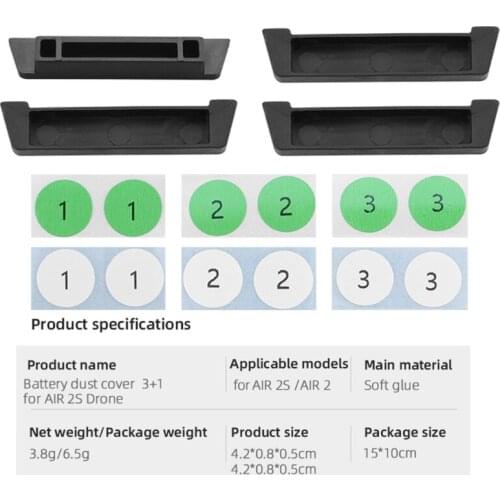 Drone Dust Plug Set,Battery Charging Port Protective Cover for Mavic Air 2/2S