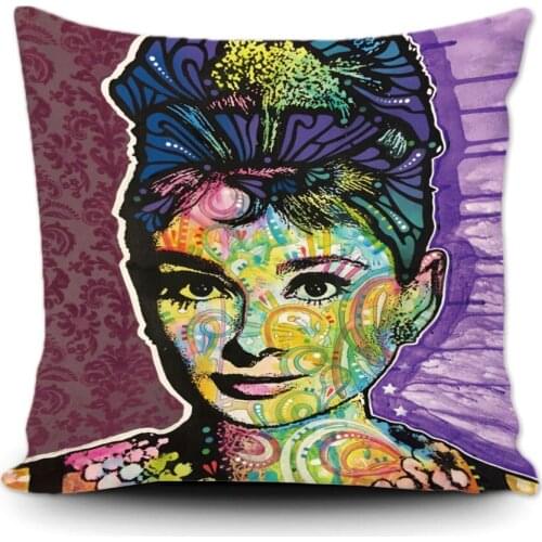 Beauties Designs Printing Pillowcase Cotton Polyester Gorgeous Decorative Cushion Cover Gift High-Quality For Sofa