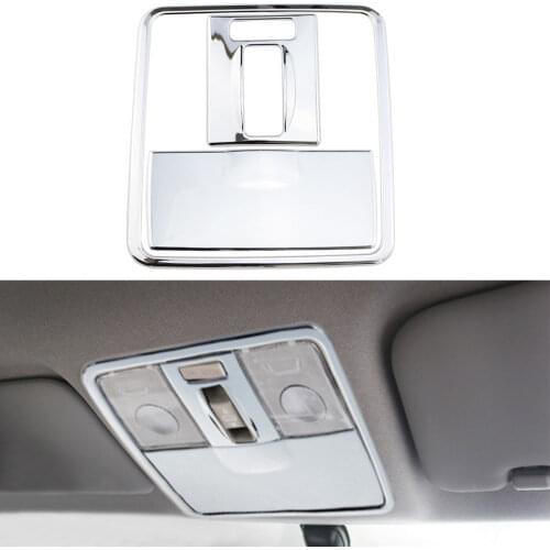3Pcs/Set ABS Chrome Car Roof Reading Lights Trim Reading Lamp Cover Sticker for Hyundai Verna Solaris 2012 - 2015 Accessories