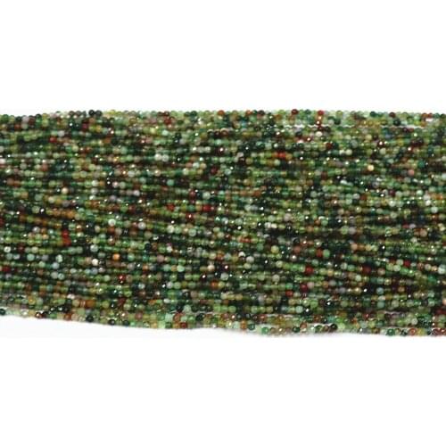 Natural Indian Onyx Carnelian Stone Agat 2mm 3mm Round Faceted Beads Fashion Diy Jewelry Loose Beads 15" B478