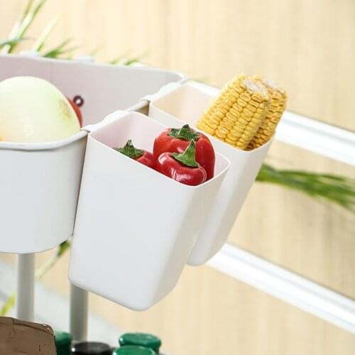 Plastic Mini Hanging Basket Organizer Container Small Shelf Sorting for KitchenStorage Bucket