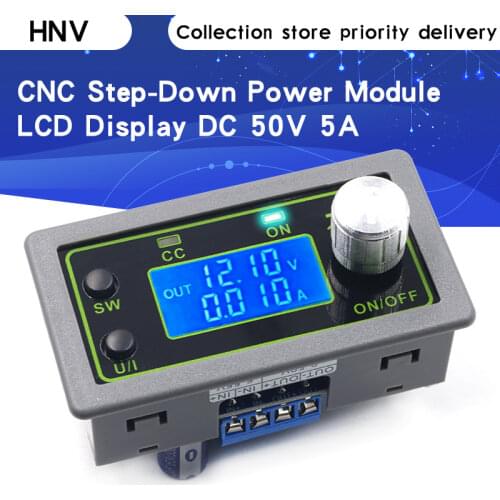 50V5A CNC step-down adjustable power supply module voltage and current meter constant voltage constant current DC LCD display