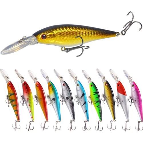 Fishing Lure 11cm 9.5g Wobbler Armed With BKK Hook Shore Rock Trout Bait Tackle Sinking Minnow Fixed Weight