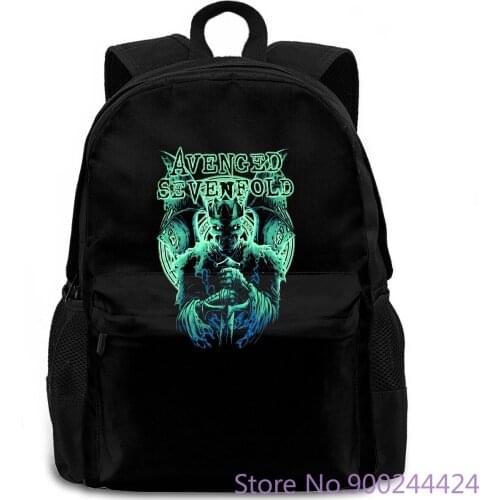 AVENGED SEVENFOLD "KNIGHT" BLACK NEW OFFICIAL adult Gray Style women men backpack laptop travel school adult student