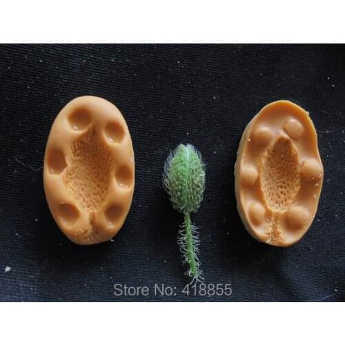 Silicone Mould / Small Poppy Bud / Sugarcraft Cake Decorating Fondant Silicone Mold Handmade Plants Silicone Rubber PRZY 001