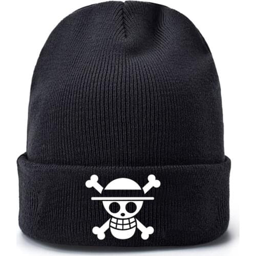 One Piece Warm Cap 2020 New Fashion Skull Knitted Hats for Women Men Winter Hat