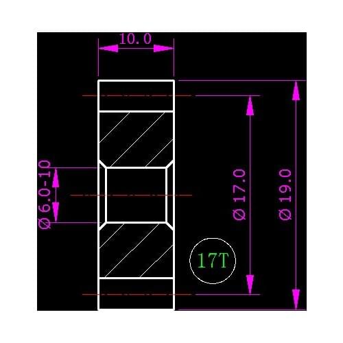 1.0m/17 tooth /hole 6-10/Carbon steel/Meat Grinder Parts etc