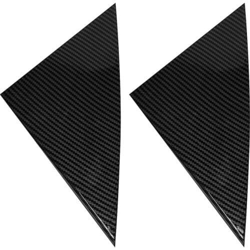 2Pcs Carbon Fiber ABS Triangular Window Decoration Car Styling for Tesla Model Y