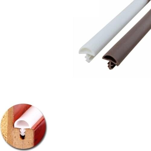 5Meters/Roll PVC Wooden Door Window Sash Seal Strip Weatherstrip Sound Insulation Insert Sealing Strip