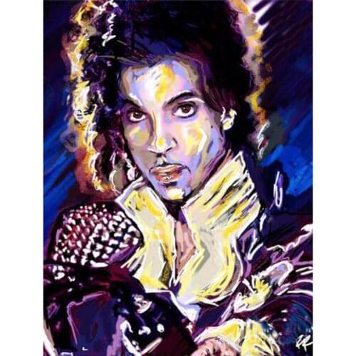 5D Diy Prince Purple Rain Full Square Diamond Paintings 3D Diamond Pattern Picture Needlework Religious Mosaic Decor Stickers