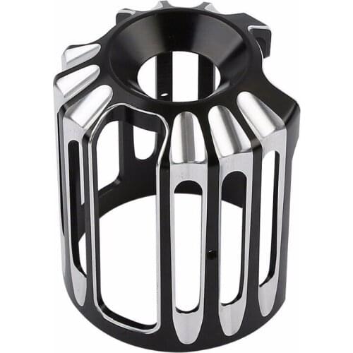 Motorcycle CNC Aluminum Oil Filter Cover Cap Trim Black For Harley-Davidson Twin Cam Models