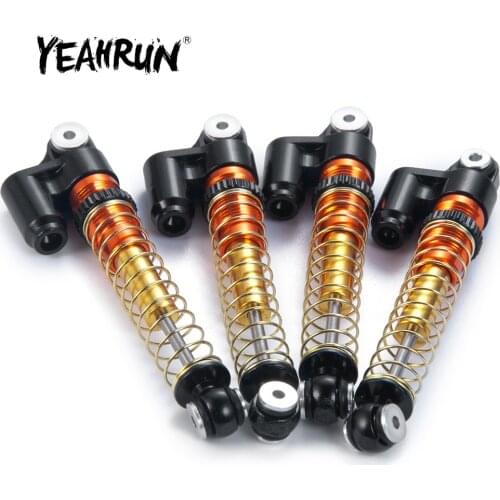 YEAHRUN 43mm Aluminum Threaded Tele Shock Absorber Damper for Axial SCX24 AXI90081 1/24 RC Crawler Car Parts Accessories