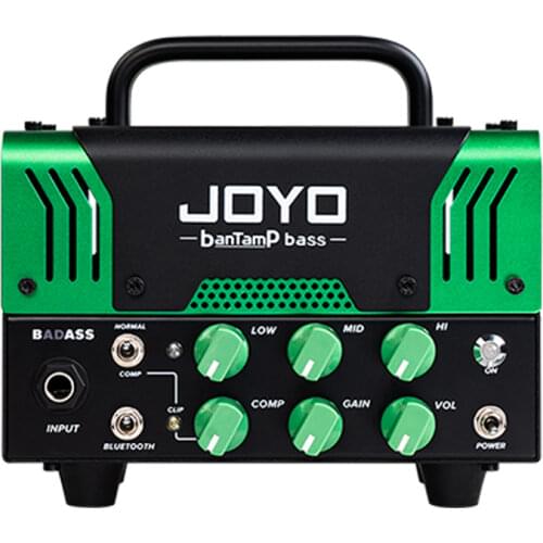 JOYO Bantamp BADASS Bass Amplifier Head for Bluetooth Preamp Tube Amp Bass Guitar Amp Head with Footswitch Pedal AC 100-240V 4Ω
