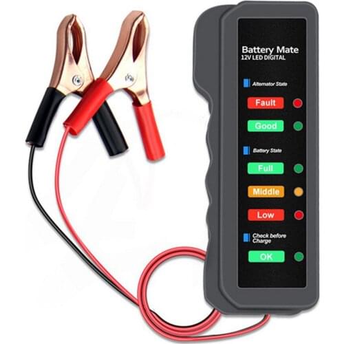BM310 BM320 12V Auto Car Battery Tester 6 LED Display Digital Alternator Tester for Auto Car Motorcycle Battery Testing Tool Box
