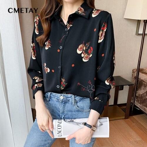 CMETAY Womens Satin Shirts