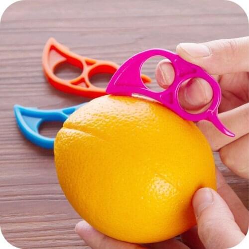By dhl or FEDEX 10000pcs Super Convenient Pomegranate Orange Grapefruit Fruit Peeler Peelers Plastic Citrus Orange Peeler