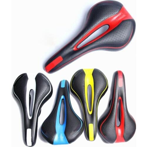 New Breathable Comfortable MTB Saddle Cycling Equipment Bicycle Saddle Cushion Mountain Bike Road Bike Hollow Shockproof