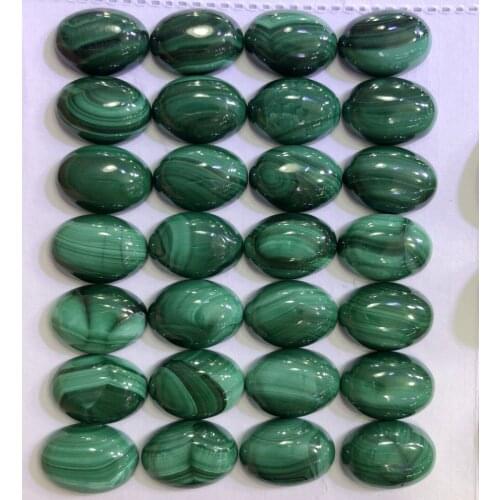 100% Natural AA Quality Malachite Gem stone Cabochon 12x16mm Oval Gem Cabochon Ring Face,10piece/pack