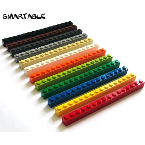 Smartable Brick 1X16 Building Blocks Parts DIY Toys For Kids Educational Professional School Compatible 2465 MOC Toy 15pcs/lot