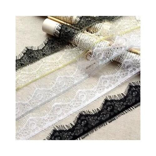 European American Quality Must-have Eyelash Lace Accessories Wide 4CM Handmade Diy Dress Curtain Fabric