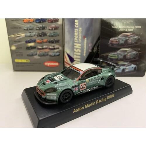 KYOSHO 1/64 Aston Martin RACING DBR9 Le Mans F1 007 Collect die casting alloy trolley model