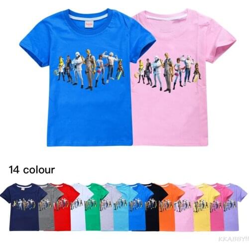 Fortnites New Game T Shirt Children Funny Summer Cartoon T-shirt For Girls Kid Unisex Short Sleeve