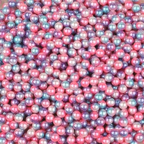 NEW 500Pcs/lot 4mm Round ABS Shape Imitation Pearls Beads No Hole Multi Color Handmade DIY Bracelet Jewelry Accessories Making