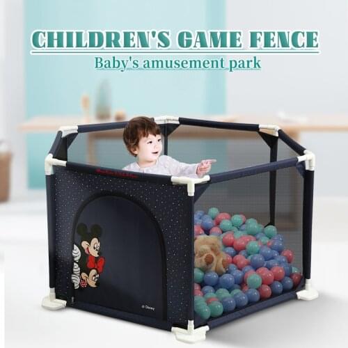 Disney New Arrival Baby Playpen For Children Baby Playground Dry Ball Pool Swimming Pool Park Safety Barriers Kids Safety Fence