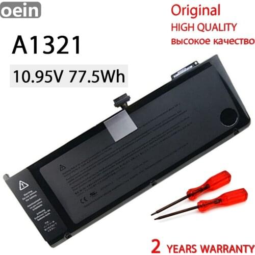 Oein Genuine A1321 Battery for Apple MacBook Pro 15" A1286 2009 2010 Version 020-6380-A MC118LL/A MC372 MC371 MB985 MB986LL/A