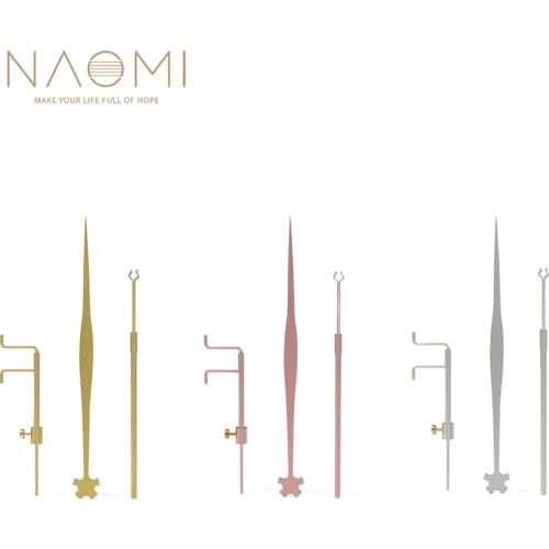 NAOMI 3pcs/1set Professional Violin Sound Post Tools w/Sound Post Setters/Retrievers/Gauges Durable Stainless Steel For Luthiers