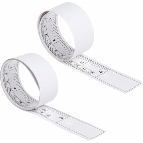 Self Adhesive Metric Measure Tape Vinyl Silver Rulers For Sewing Machine Sticker