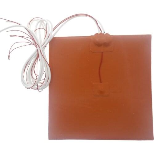 DuoWeiSi 3D Printer Parts 200*200mm Silicone heating pad heater 12/24/110/120/220/240V 100/150/200W 3d printer 20*20cm heatbed