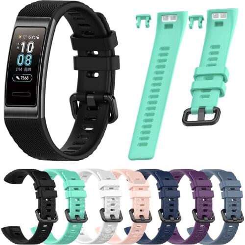Silicone Wrist Strap For Huawei Band 4 Pro TER-B29S Replacement Bracelet Wristband for Huawei Band 3 TER-B09/Band 3 Pro TER-B29