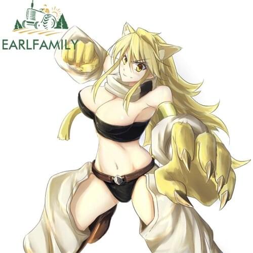 EARLFAMILY 13cm x 12.8cm for Akame GA Kill Leone Car Assessoires Stickers Vinyl Anime Decals Waterproof Refrigerator Decoration