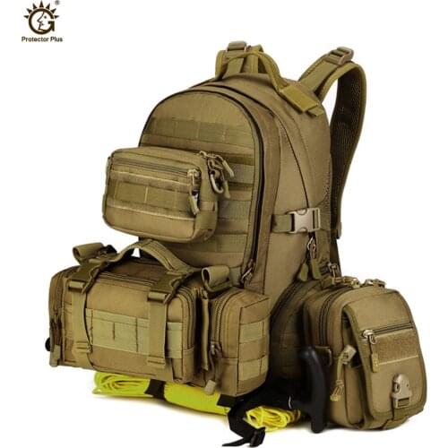 35L Waterproof Nylon Molle Army Backpack Military Tactical Men Sport Backpacks Outdoor Hiking Camping Cycling Travel Back Pack