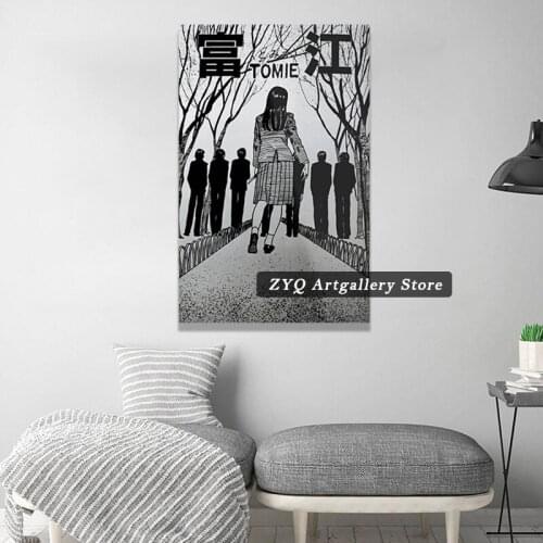 Japan Ito Anime Paranormal Manga Tomie New Art Print Poster Wall DecorationModular Canvas Pictures