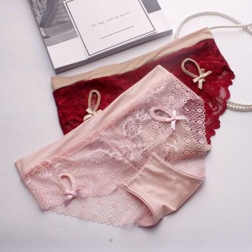 YDZ28 womens lace panties low rise girl briefs womens underwears