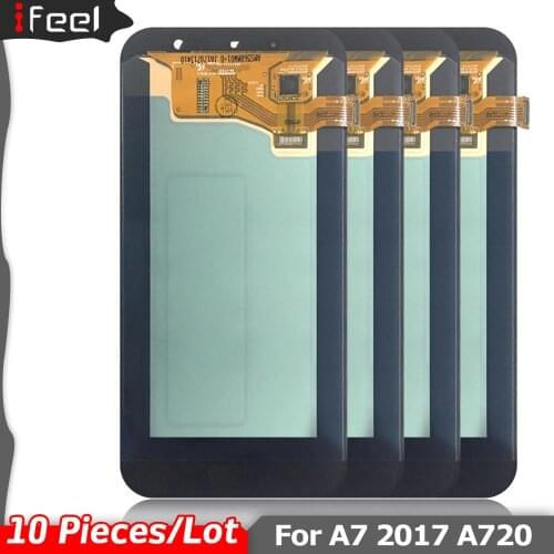 10PCS/Lot For Samsung Galaxy A7 2017 A720 A720F A720F/DS LCD Display Touch Screen Super AMOLED Digitizer