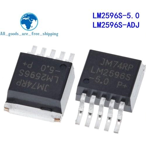 10pcs/lot LM2596S-5.0 LM2596S-ADJ LM2596S LM2596 2596 TO-263 In Stock