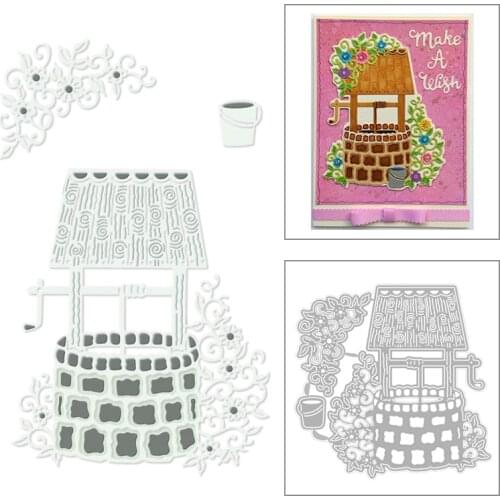 2020 New Well Landscape Metal Cutting Dies Flowers and Leaves Die Paper Cut Scrapbooking For Crafts Card Making No Stamps Sets