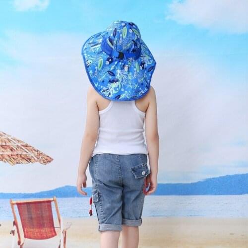 2021 Adjustable Summer SPF 50+ Child Sun Hat Travel Beach Swim Cap Kids Infant Outdoor Sport Hiking Fishing Hats