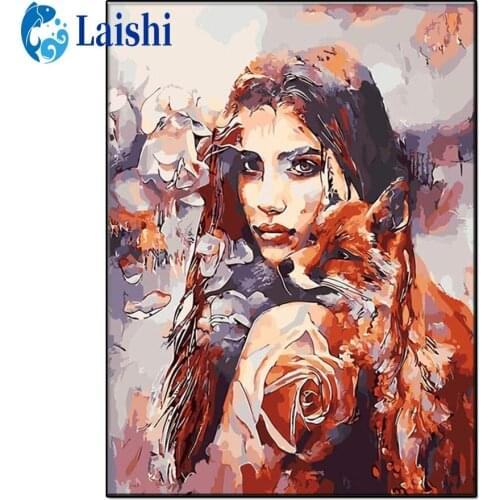 5D DIY Abstract doodle woman Diamond Painting Full Square round drill Home Decoration diamond Embroidery Handcraft Art Kits