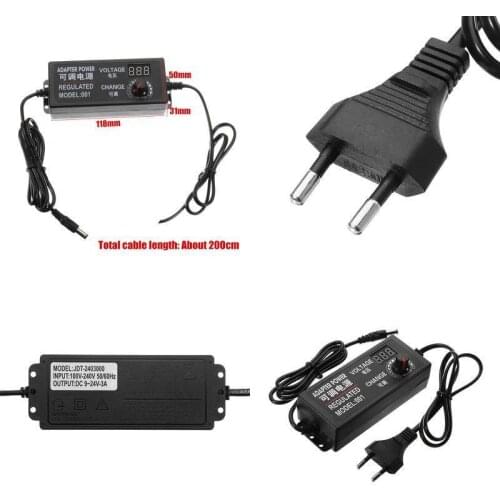 9-24V 3A 72W AC/DC Adapter Switching Power Supply Regulated Power Supply Multi