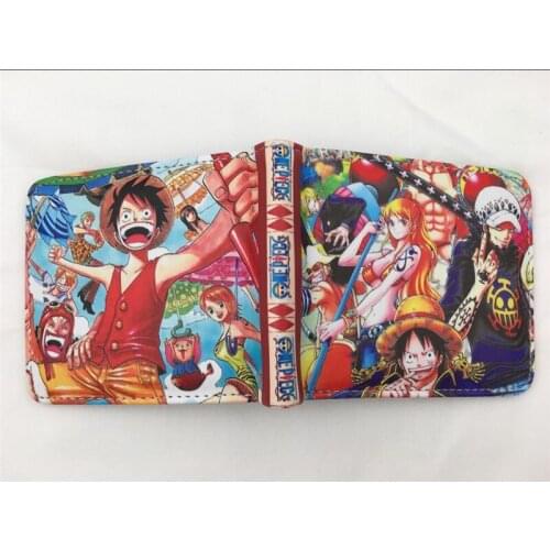 Anime ONE PIECE Nami/Roronoa Zoro/ Cartoon Leather Pu Wallets Tony Tony Choppe sHORT Wallet Unisex Fashion Purse Gift