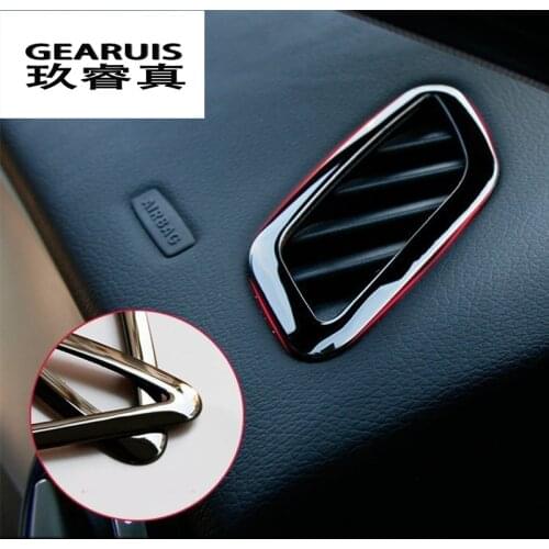 Car-styling Dashboard Air Conditioning Vent Cover Sticker Trim For Mercedes Benz CLA GLA A Class W117 C117 W176 X156 Accessories