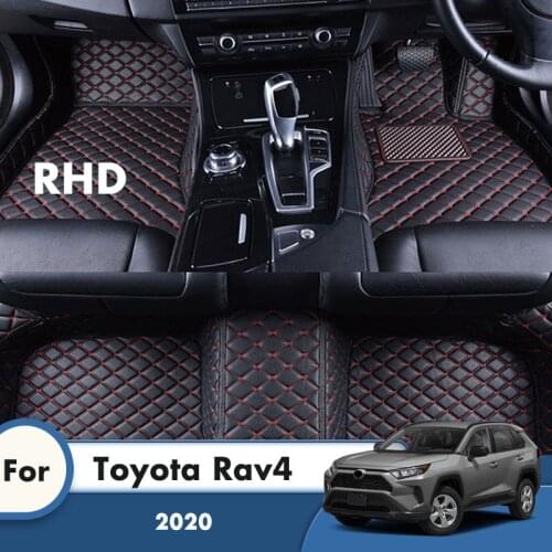 RHD Car Floor Mats Rugs For Toyota Rav4 2020 (XA50 50) Carpets Foot Pads Custom Auto Styling Accessories Interior Floorliner