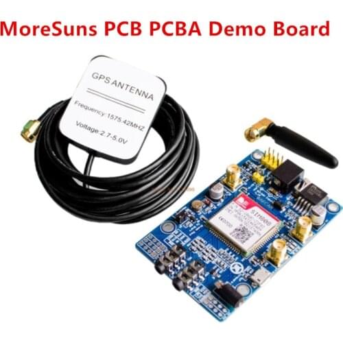 Free Ship 10pcs SIM808 instead of SIM908 module GSM GPRS GPS Development Board IPX SMA with GPS Antenna for Arduino Raspberry Pi